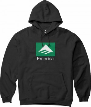 Emerica Klassiska Combo Sweatshirt Herr Svarta | Sverige-5809174