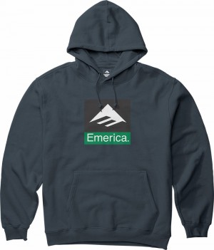 Emerica Klassiska Combo Sweatshirt Herr Mörkgröna | Sverige-9284150