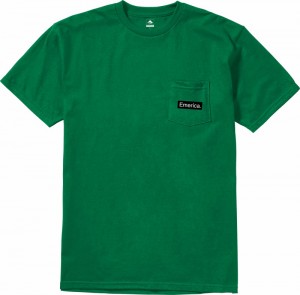 Emerica Pure Triangle Pocket T-shirt Herr Gröna | Sverige-3970648