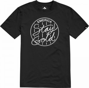 Emerica Third Base T-shirt Herr Svarta | Sverige-6748513