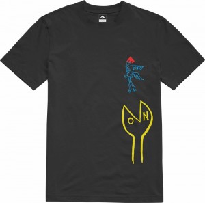 Emerica Toy Machine Cluster T-shirt Herr Svarta | Sverige-6279580