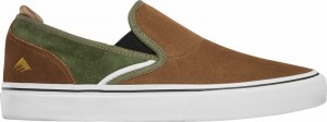 Emerica Wino G6 Slip-on X Chris Wimer Skateskor Herr Bruna Gröna | Sverige-6285094