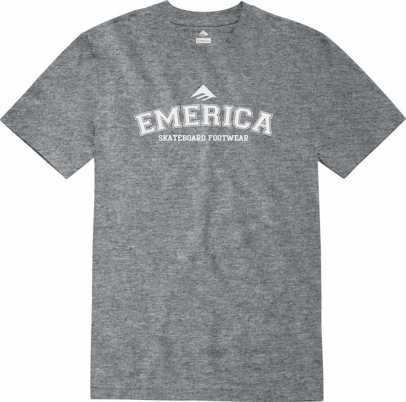 Emerica Collegiate T-shirt Herr Grå | Sverige-0458169