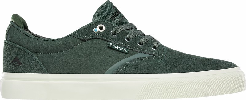 Emerica Dickson Skateskor Herr Mörkgröna | Sverige-5017369