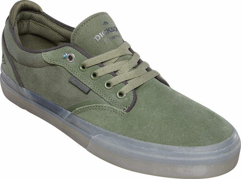Emerica Dickson Skateskor Herr Olivgröna | Sverige-4823971
