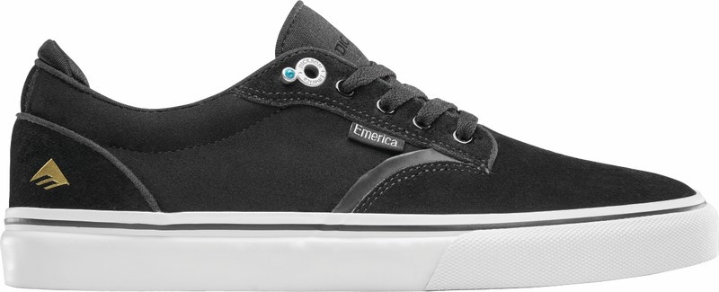 Emerica Dickson Skateskor Herr Svarta Vita Guld | Sverige-0576831