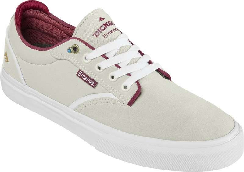 Emerica Dickson Skateskor Herr Vita | Sverige-8054236