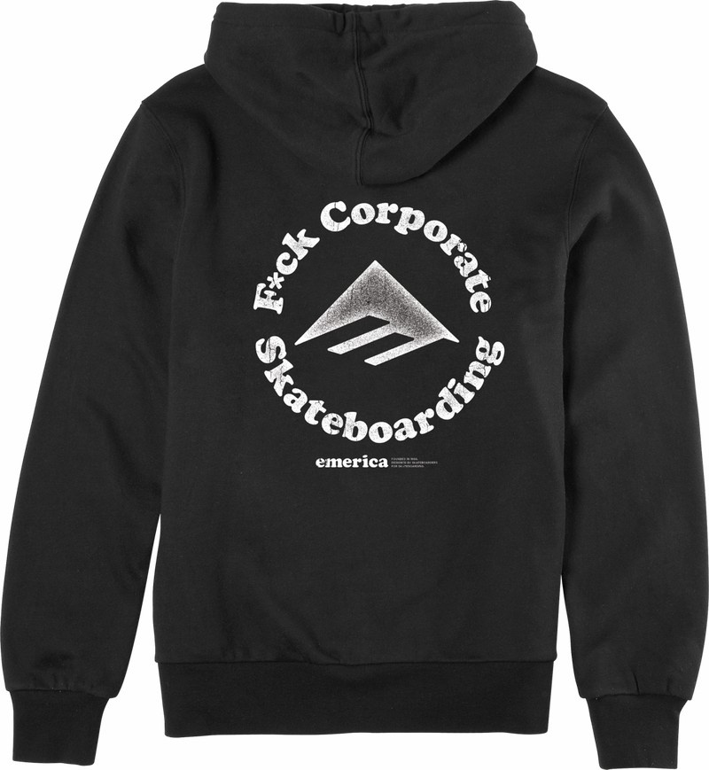 Emerica Eff Corporate 2 Sweatshirt Herr Svarta | Sverige-9730564