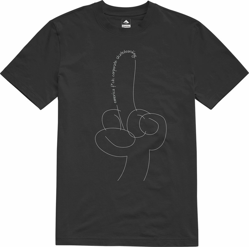 Emerica Eff Corporate T-shirt Herr Svarta | Sverige-6721493