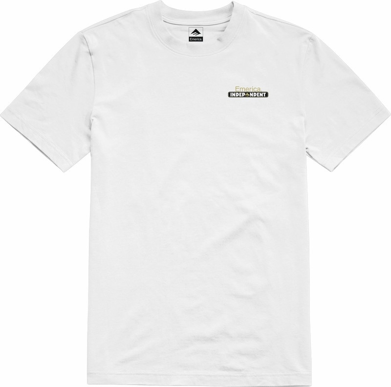Emerica Emerica X Independent Bar T-shirt Herr Vita | Sverige-7826305