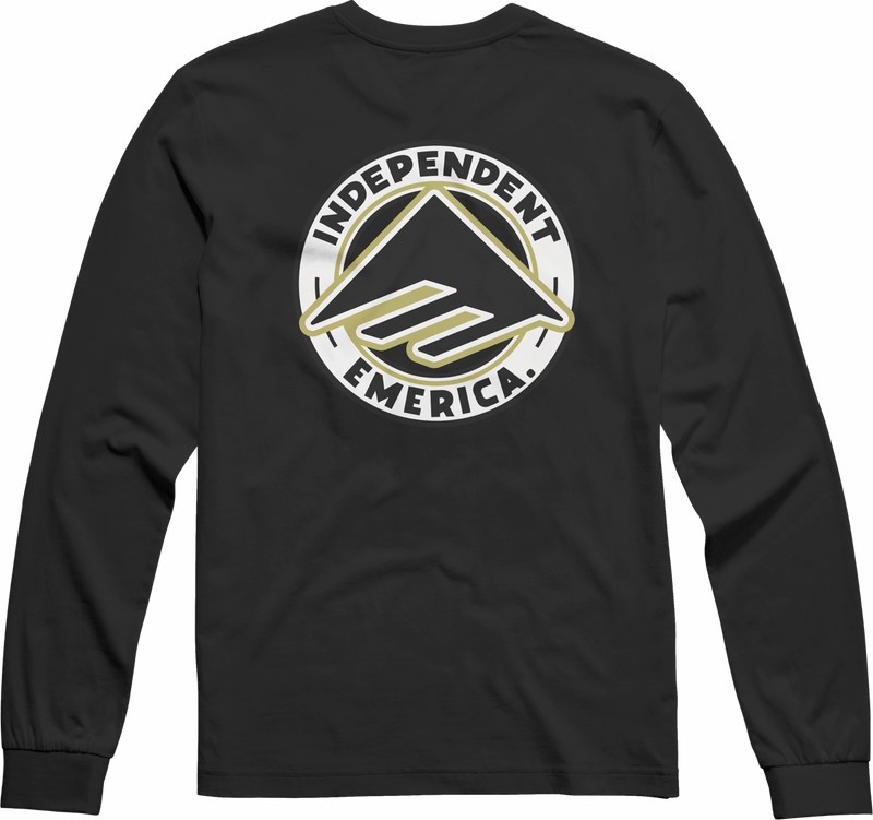 Emerica Emerica X Independent Circle T-shirt Herr Svarta | Sverige-8734259