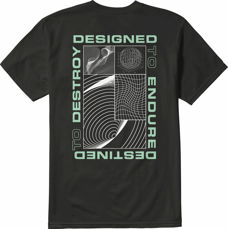 Emerica Endure T-shirt Herr Svarta | Sverige-0237815