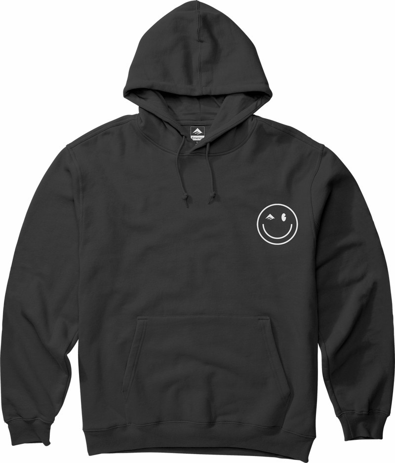 Emerica Happy Face Sweatshirt Herr Svarta | Sverige-7283106