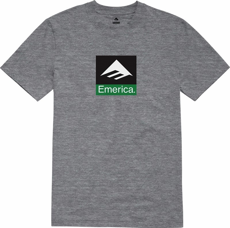 Emerica Klassiska Combo T-shirt Herr Grå | Sverige-6395214