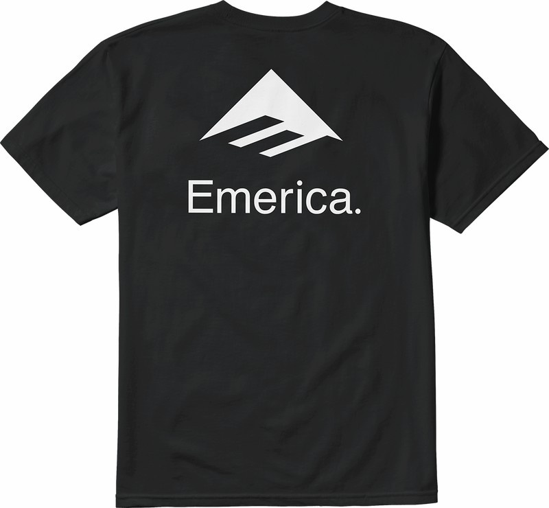 Emerica Lockup T-shirt Herr Svarta | Sverige-6137924