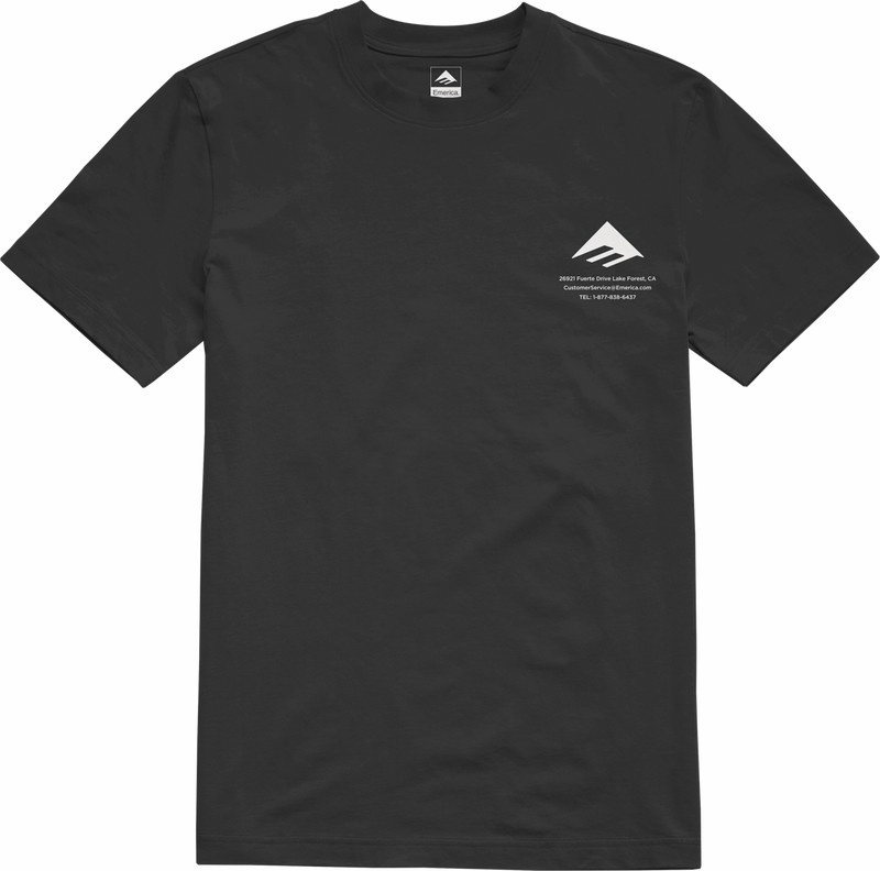 Emerica Logo Lockup T-shirt Herr Svarta | Sverige-7564291