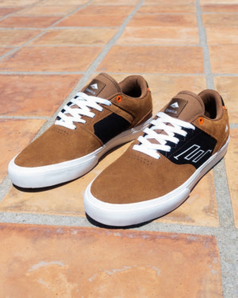 Emerica Low Vulc Skateskor Herr Bruna Svarta | Sverige-4259178