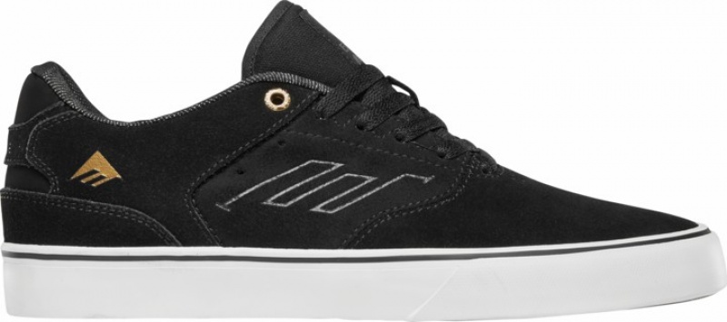 Emerica Low Vulc Youth Skateskor Herr Svarta Vita | Sverige-4561930
