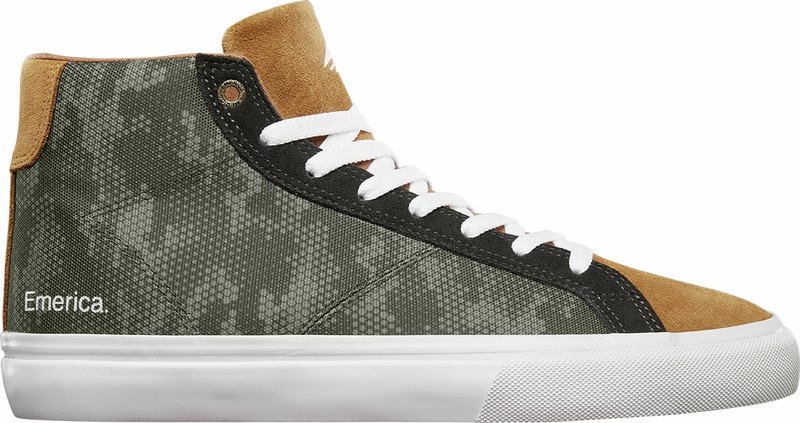 Emerica Omen Hi Skateskor Herr Olivgröna Bruna | Sverige-4605192