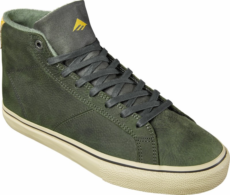 Emerica Omen Hi Skateskor Herr Olivgröna | Sverige-0137458
