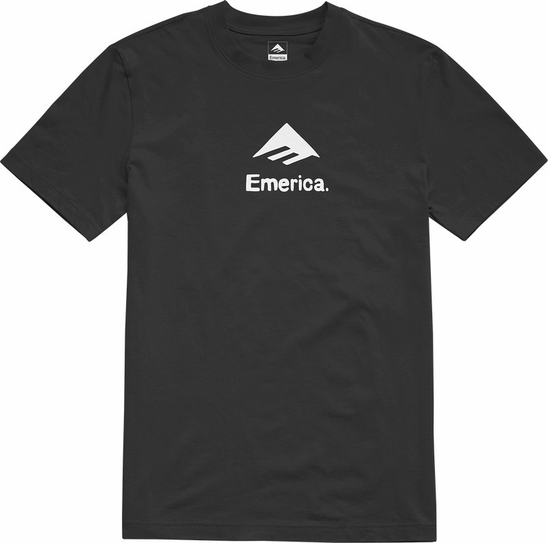 Emerica Pavement T-shirt Herr Svarta | Sverige-5289360