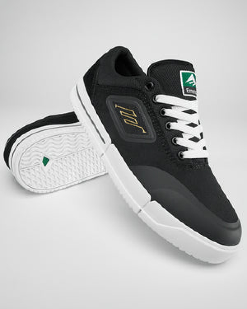 Emerica Phocus G6 Skateskor Herr Svarta Vita Guld | Sverige-4039816