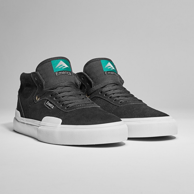 Emerica Pillar Skateskor Herr Svarta Vita Guld | Sverige-2509347