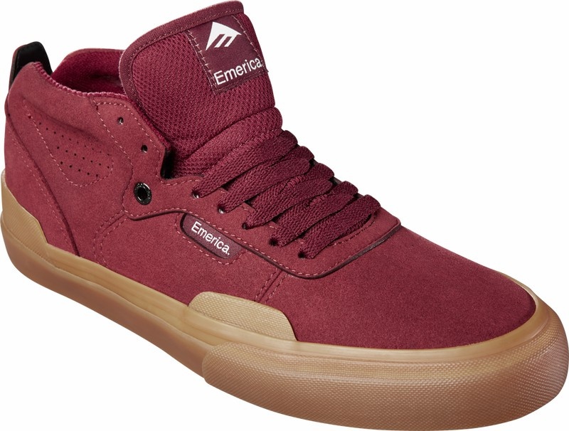 Emerica Pillar Skateskor Herr Vinröda | Sverige-9142356