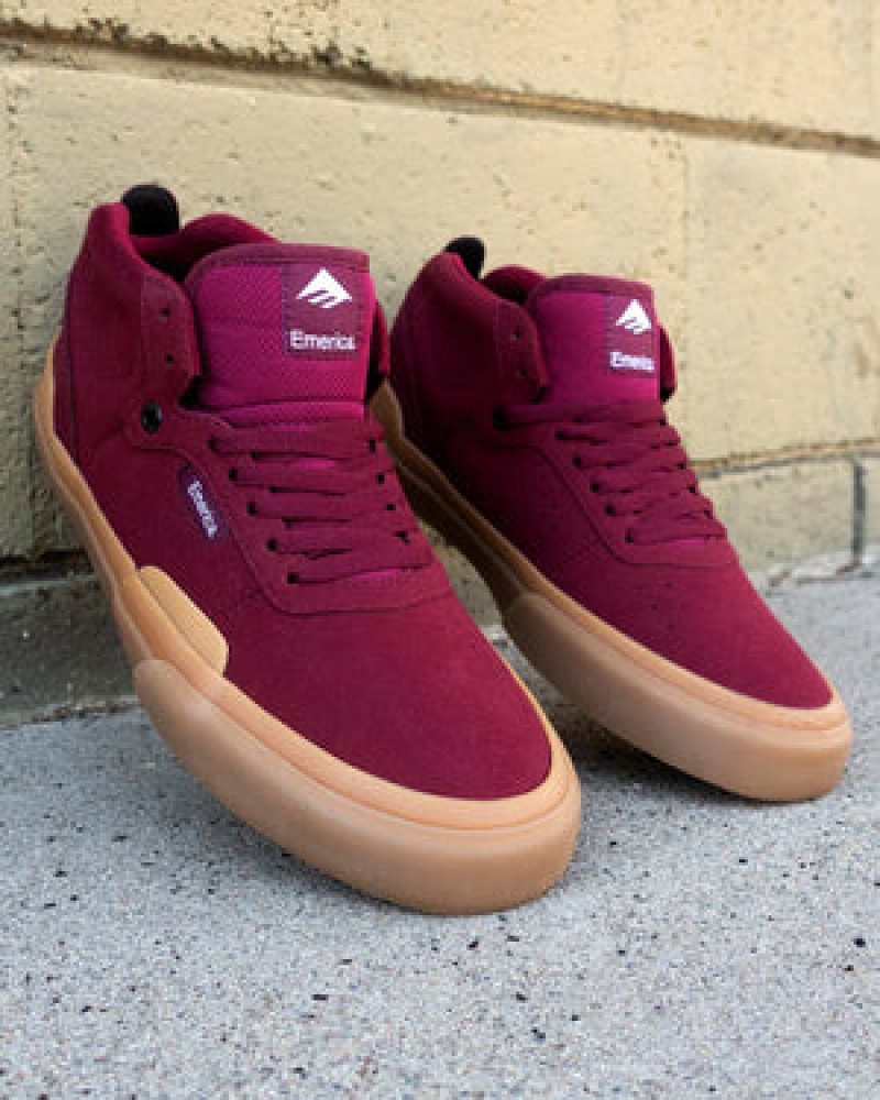 Emerica Pillar Skateskor Herr Vinröda | Sverige-9142356