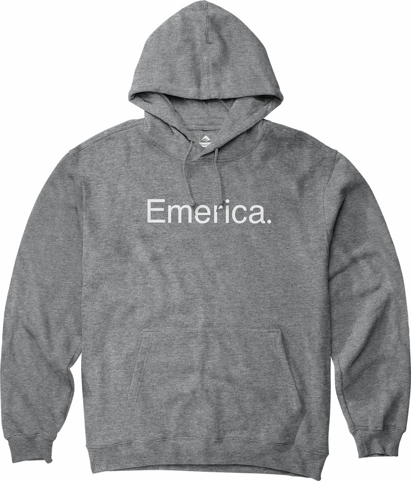 Emerica Pure Logo Sweatshirt Herr Grå | Sverige-2143706