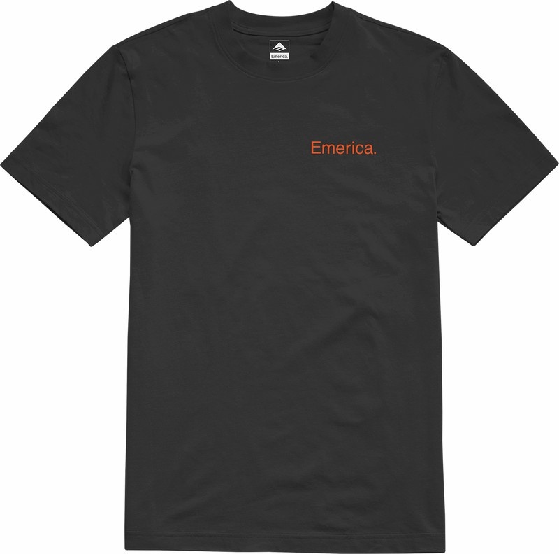 Emerica Pure Logo T-shirt Herr Svarta | Sverige-4312097