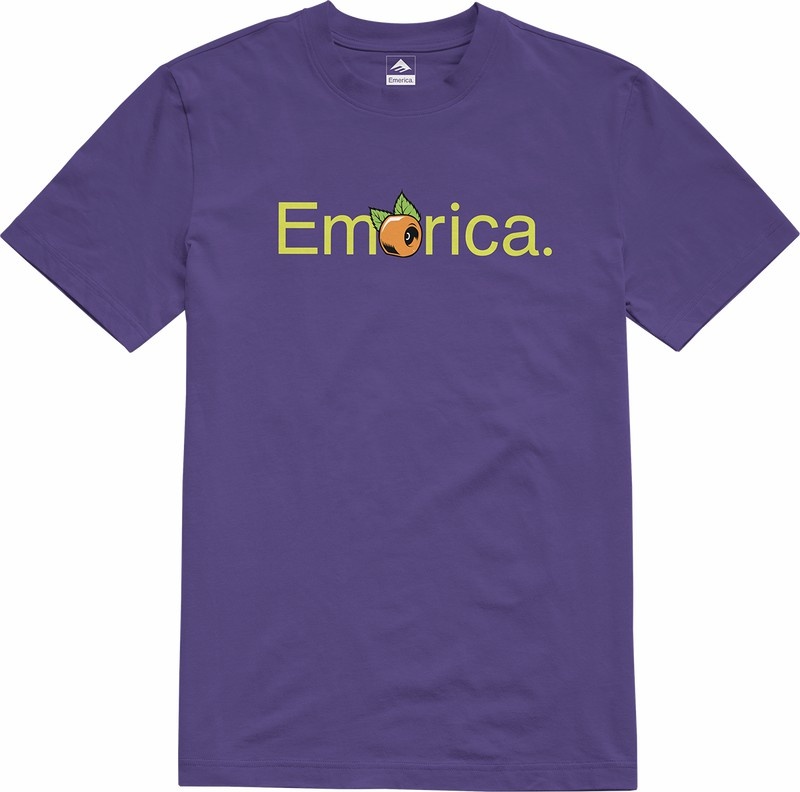 Emerica Pure Oj T-shirt Herr Lila | Sverige-3718045