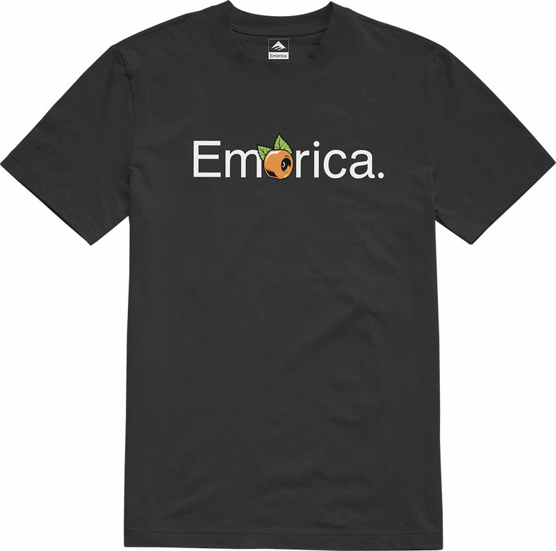 Emerica Pure Oj T-shirt Herr Svarta | Sverige-3019874