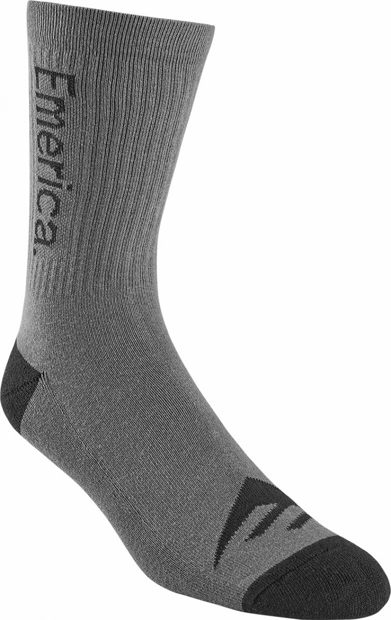 Emerica Pure Strumpor Herr Mörkgrå | Sverige-5746801