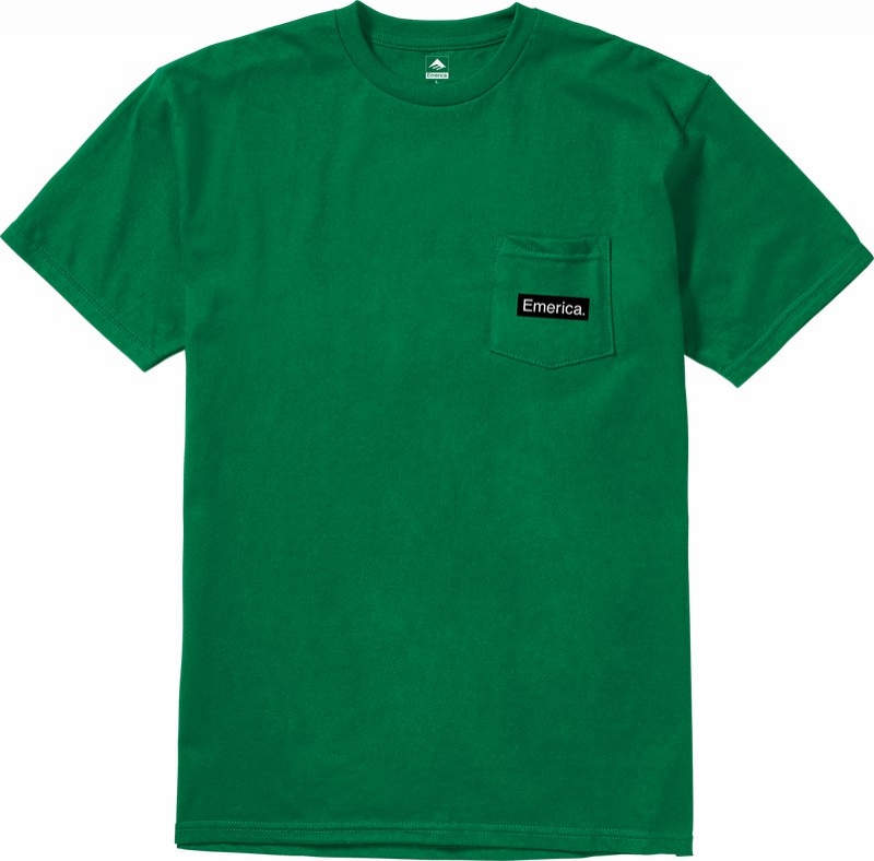 Emerica Pure Triangle Pocket T-shirt Herr Gröna | Sverige-3970648