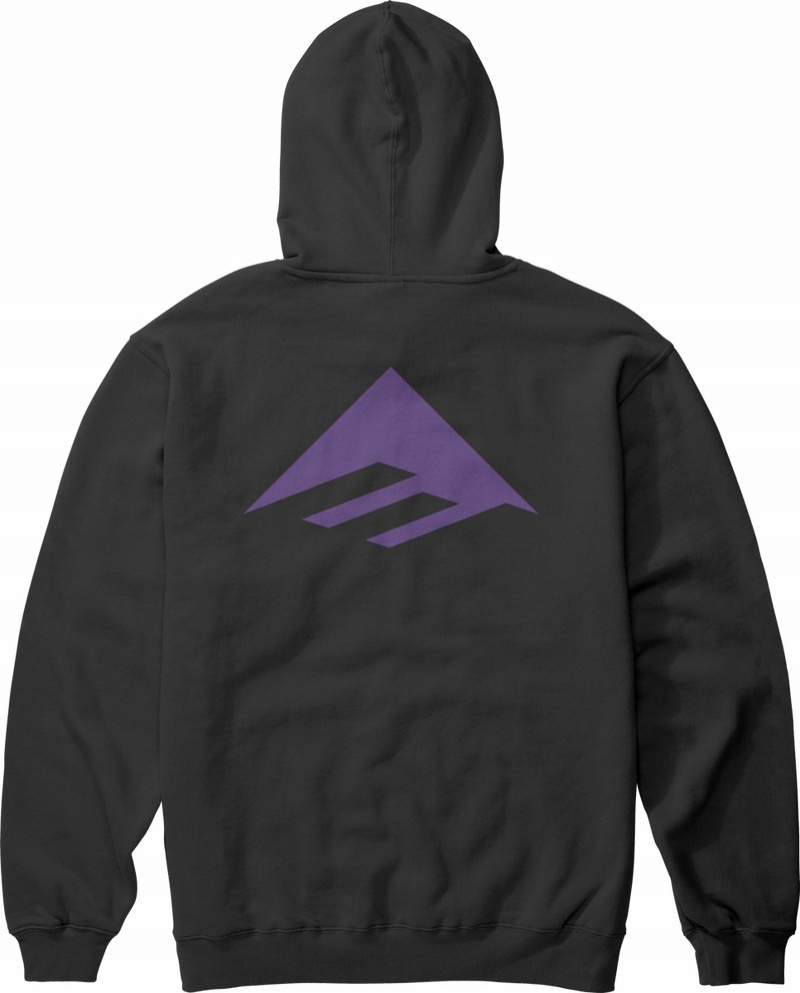 Emerica Pure Triangle Sweatshirt Herr Svarta Lila | Sverige-3729648