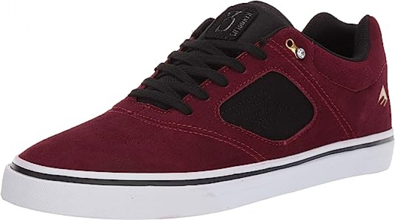 Emerica Reynolds 3 G6 Vulc Skateskor Herr Vinröda Svarta Vita | Sverige-9217348