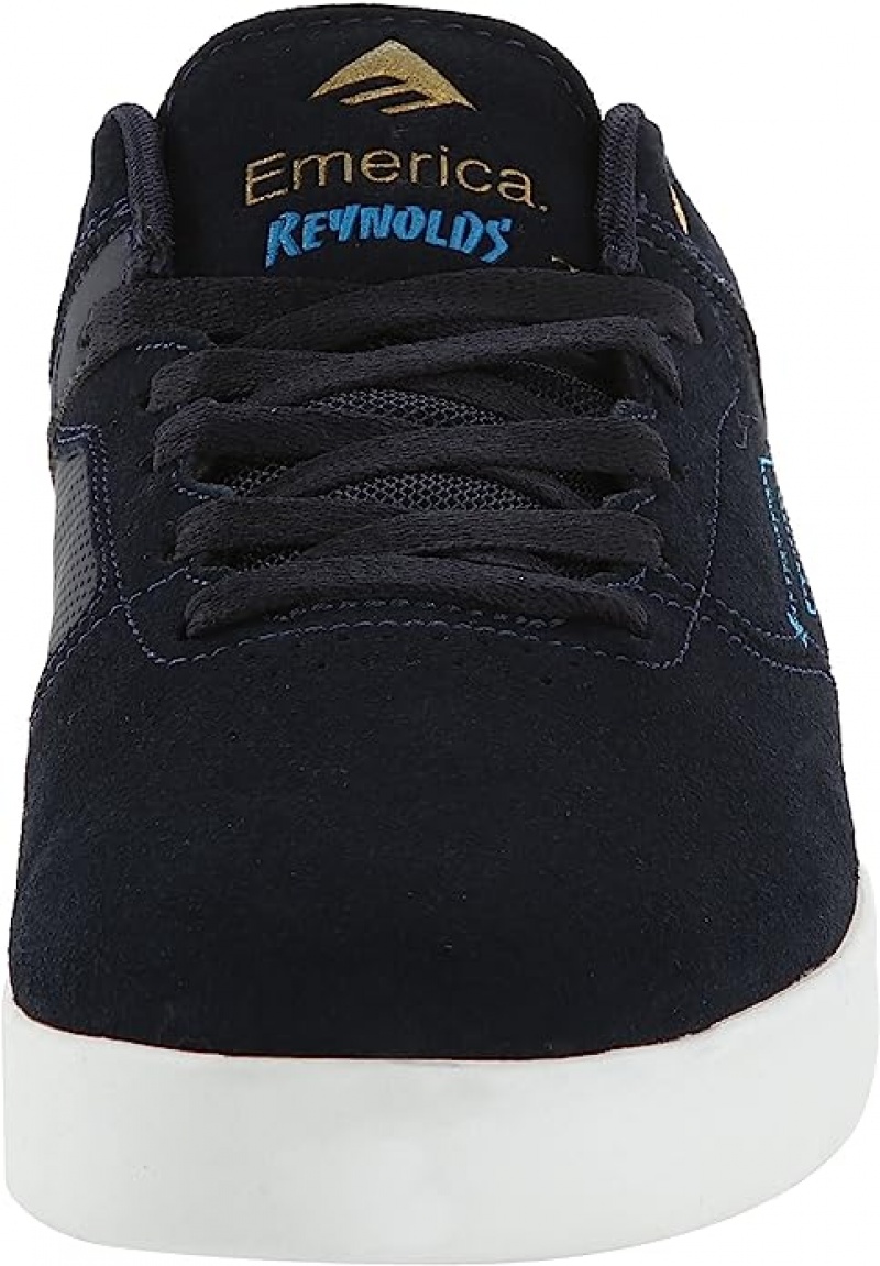 Emerica Reynolds Low Skateskor Herr Marinblå Blå Guld | Sverige-8920675