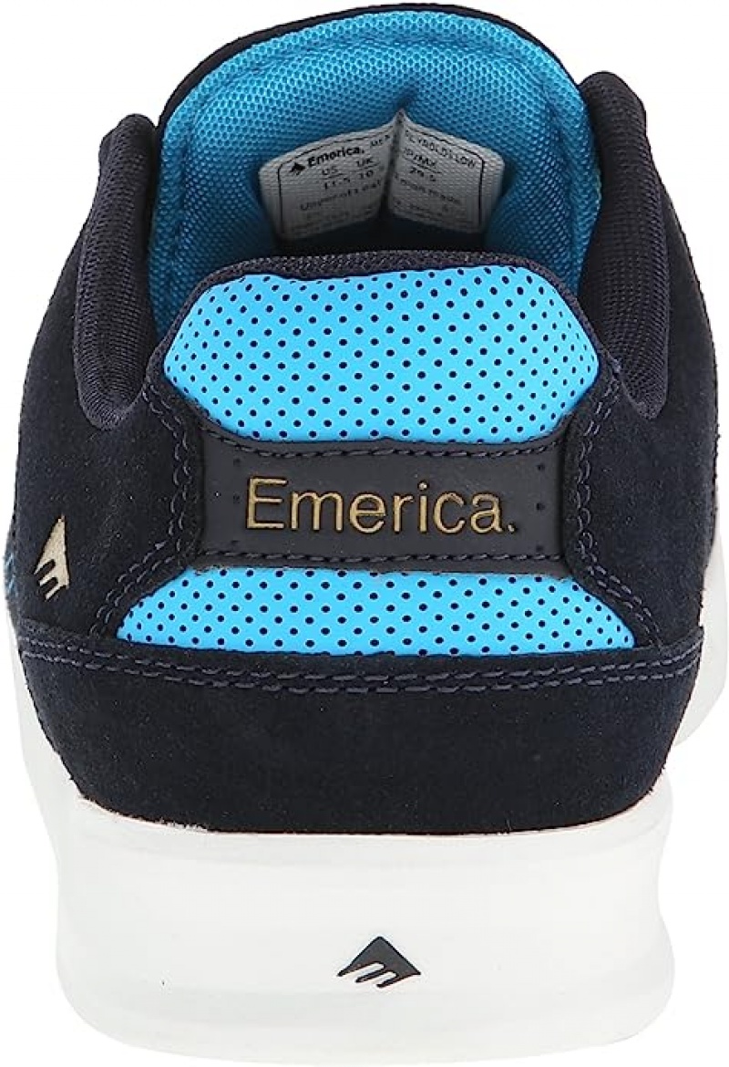 Emerica Reynolds Low Skateskor Herr Marinblå Blå Guld | Sverige-8920675
