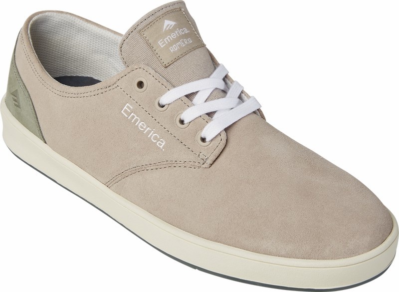 Emerica Romero Laced Skateskor Herr Beige Grå Vita | Sverige-7630851