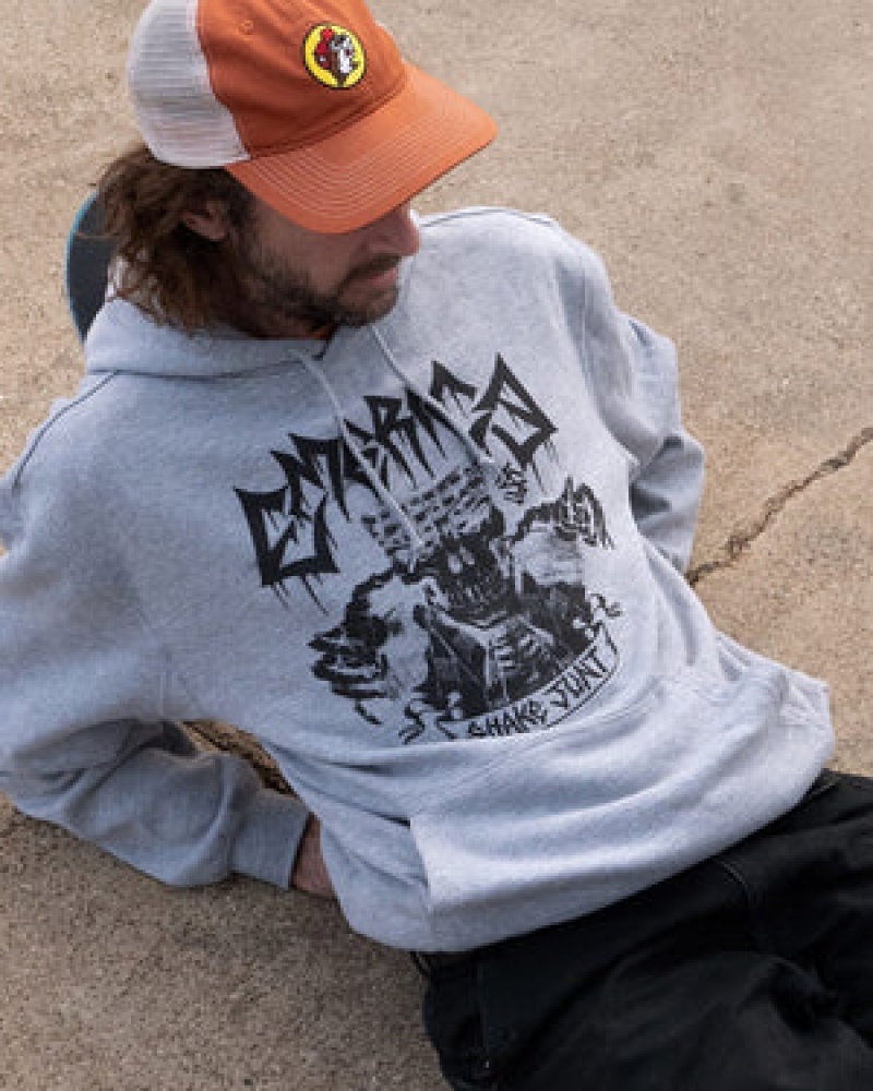 Emerica Shake Junt Skull Sweatshirt Herr Grå | Sverige-6392184