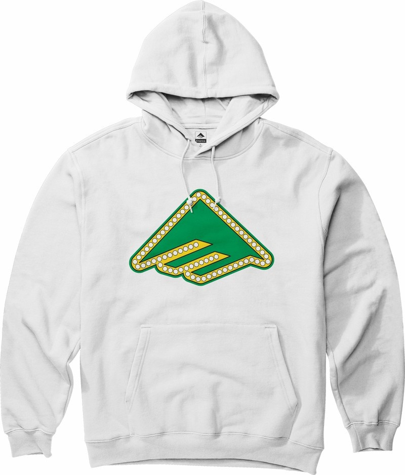 Emerica Shake Junt Triangle Lights Sweatshirt Herr Vita | Sverige-7860135