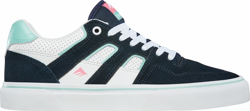 Emerica Tilt G6 Vulc Skateskor Herr Marinblå Vita Blå | Sverige-4789120