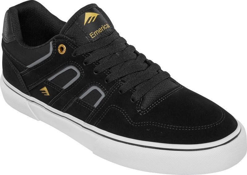 Emerica Tilt G6 Vulc Skateskor Herr Svarta Vita Guld | Sverige-5407826