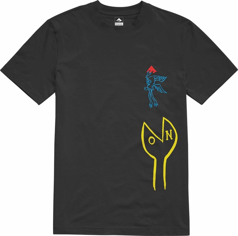 Emerica Toy Machine Cluster T-shirt Herr Svarta | Sverige-6279580