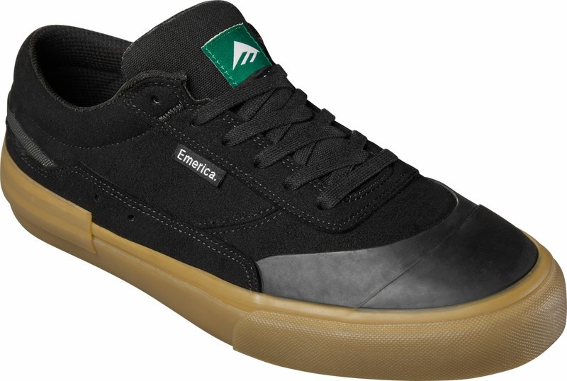 Emerica Vulcano Skateskor Herr Svarta Grå | Sverige-5971064