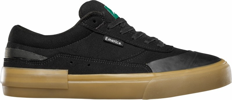 Emerica Vulcano Skateskor Herr Svarta Grå | Sverige-5971064