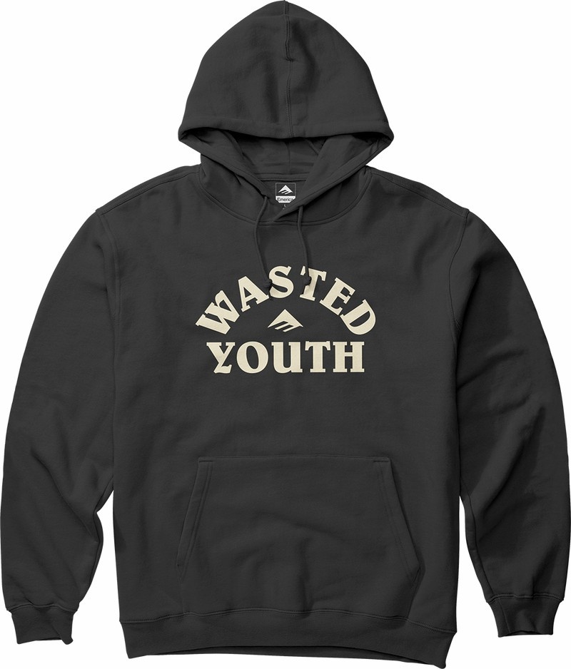 Emerica Wasted Sweatshirt Herr Svarta | Sverige-3512496