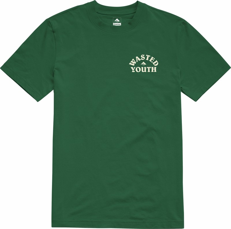 Emerica Wasted T-shirt Herr Gröna | Sverige-8530947