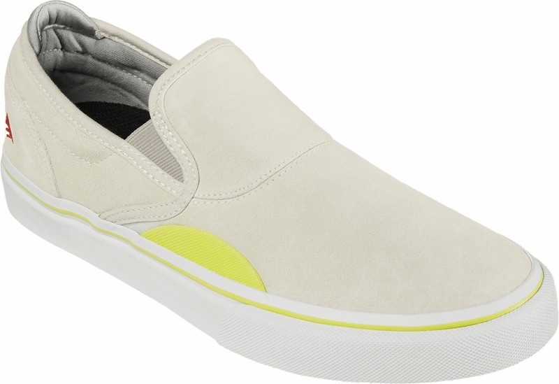 Emerica Wino G6 Slip-on Skateskor Herr Grå Gula | Sverige-1237460